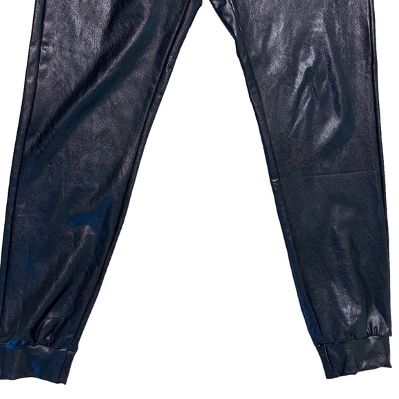 COMMANDO Faux Leather Jogger Pants Size Small in Black - Picture 10 of 16